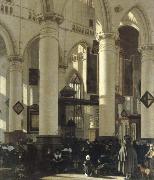 WITTE, Emanuel de interior of a church oil on canvas
